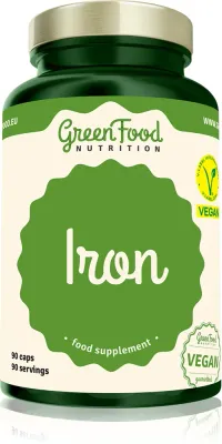 Добавка пищевая GreenFood Nutrition Iron с железом, в капсулах, 110 г