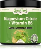 Магния цитрат GreenFood Nutrition Magnesium Citrate + Vitamin B6 с витамином B6, вкус лимона, 150 г — фото 1