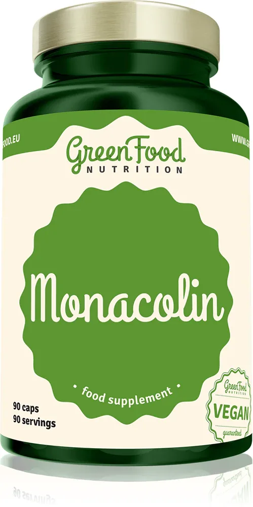 Монаколин GreenFood Nutrition Monacolin с экстрактом красного ферментированного риса, с витаминами B5 и B1, 88 г
