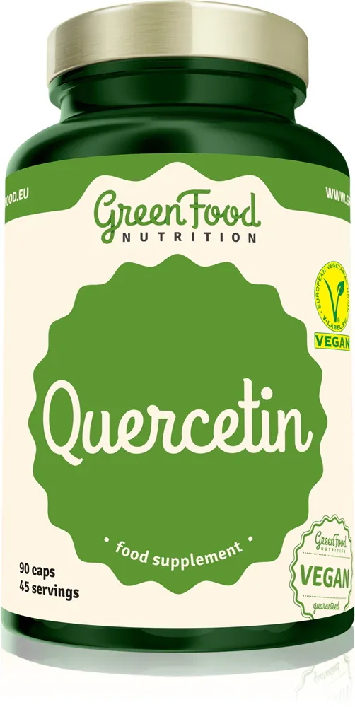 Добавка пищевая GreenFood Nutrition Quercetin с кверцетином, антиоксидант, 98 г