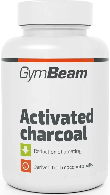 Уголь активированный GymBeam Activated Charcoal в капсулах, из скорлупы кокоса, 66 г