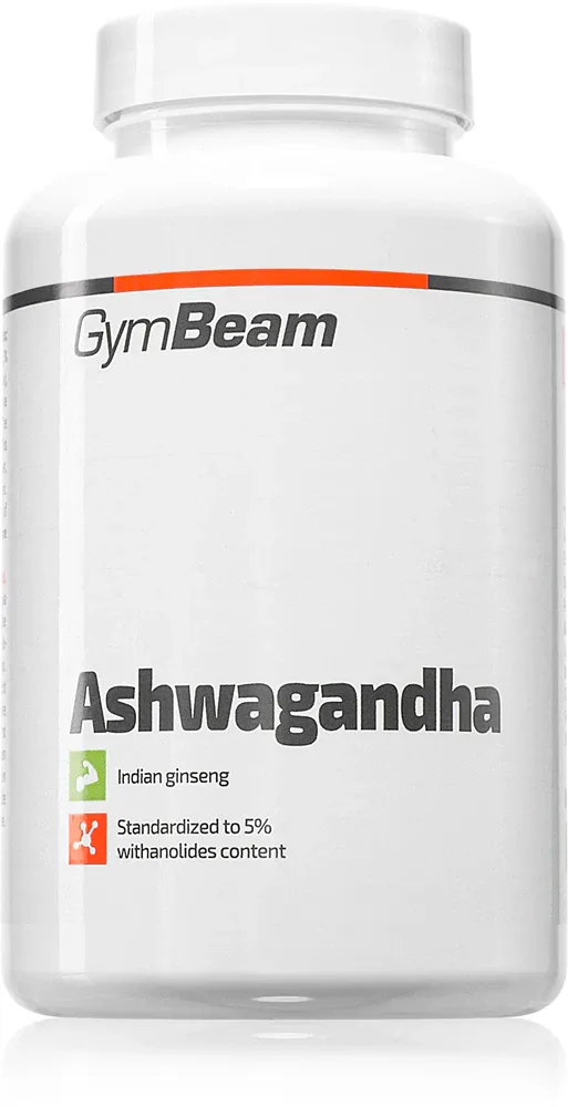 Ашваганда в капсулах GymBeam Ashwagandha 500 mg экстракт корня, при стрессе