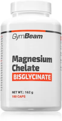 Магний в капсулах GymBeam Magnesium Chelate Bisglycinate хелатная форма, для мышц и нервной системы, 162 г