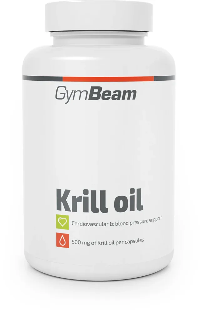 Масло криля GymBeam Krill Oil в капсулах, с EPA, DHA и астаксантином, 78 г