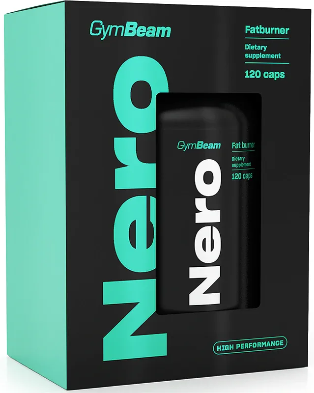 Капсулы для контроля веса GymBeam Nero Fat Burner с L-карнитином, кофеином и экстрактами чая, 120 капсул