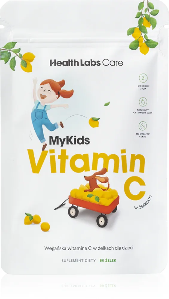 Витамин C для детей Health Labs Care MyKids Vitamin C в жевательных мармеладках, с цитрусовым вкусом, 60 шт dla dzieci