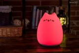 Детский ночник innoGIO GIOKitty Midi силиконовый, 7 цветов свечения, 1 шт — фото 2