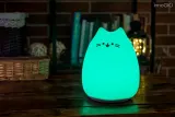 Детский ночник innoGIO GIOKitty Midi силиконовый, 7 цветов свечения, 1 шт — фото 4