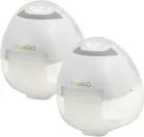 Молокоотсос электрический двойной innoGIO GIOmum Line Discreet Double беспроводной, со светодиодным дисплеем, 1 шт — фото 1