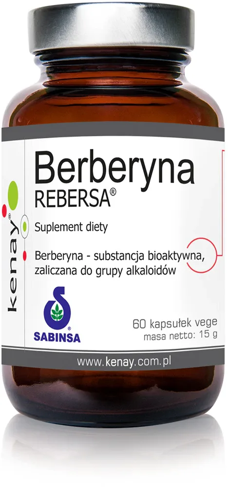 Добавка к пище Kenay Berberine Rebersa с берберином, 60 капсул