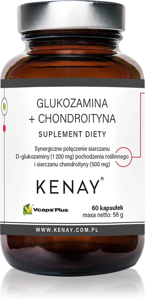 Добавка к пище Kenay Glucosamine + Chondroitin для суставов, 60 капсул