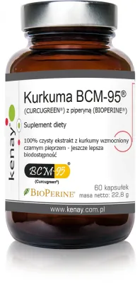 Добавка к пище Kenay Kurkuma BCM-95 с экстрактом куркумы и чёрным перцем, 60 капсул