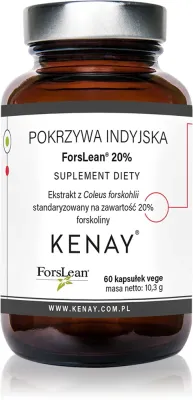 Добавка к пище Kenay Pokrzywa indyjska ForsLean 20% для снижения веса, 60 капсул