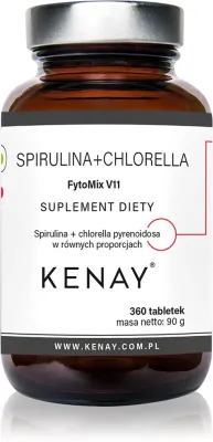 Добавка к пище Kenay Spirulina + Chlorella Fytomix V11, 360 таблеток