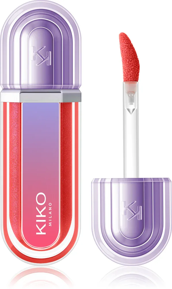 Блеск для губ KIKO Milano 3D Hydra Xtreme Lipgloss с эффектом объёма, прозрачный, 6 мл, оттенок 11 Crimson Veil