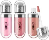 Набор блесков для губ KIKO Milano Glossy Lip Set Mini, 3 оттенка по 3,5 мл, с высоким блеском opakowanie mini — фото 2
