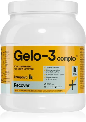 Биологически активная добавка Kompava Gelo-3 complex для суставов, со вкусом персика, 390 г