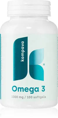 Добавка к пище Kompava Omega 3 с кислотами DHA и EPA, 100 капсул