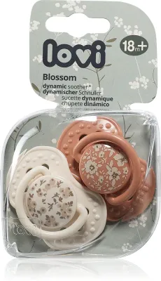 Пустышка LOVI BLOSSOM 18m+ силиконовая, симметричной формы, 2 шт Girl