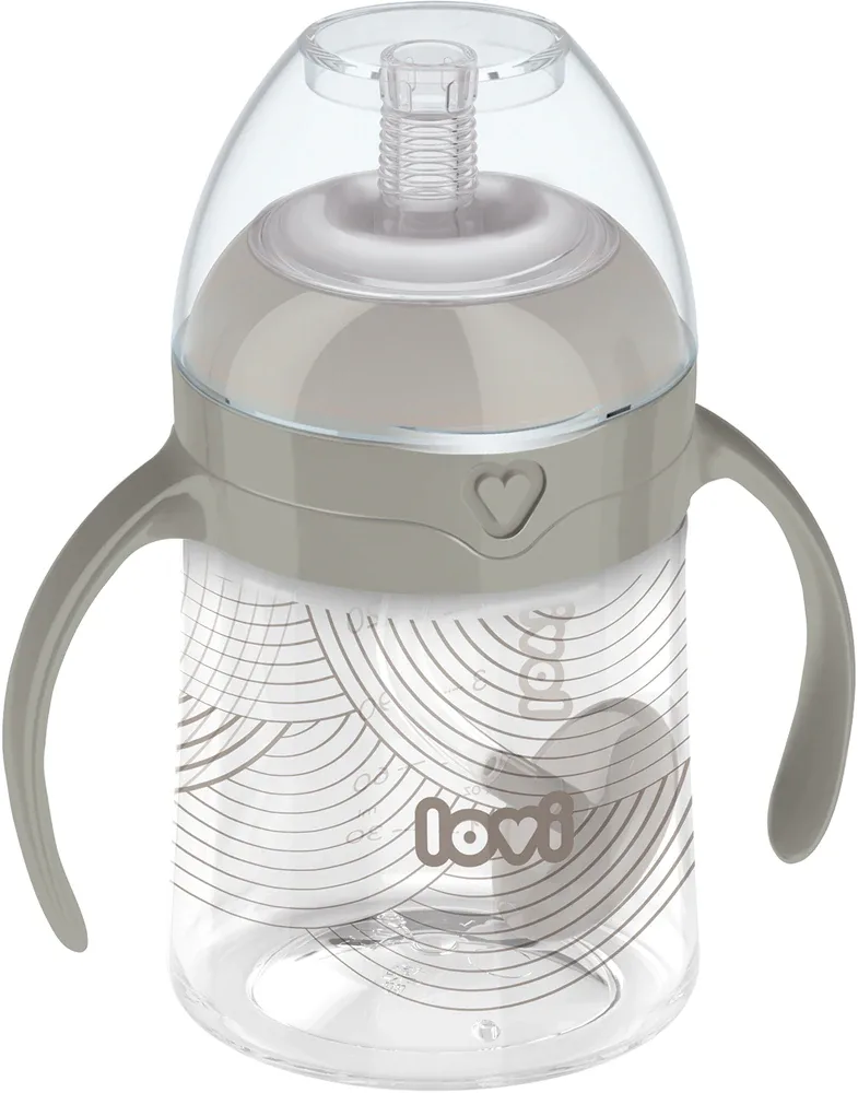 Поильник детский LOVI First Cup с трубочкой, с ручками, 150 мл