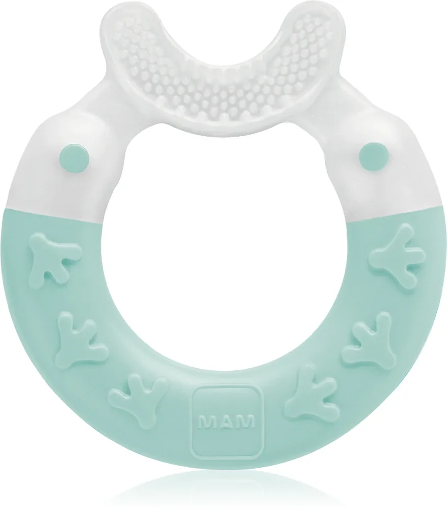 Прорезыватель для зубов MAM Bite Brush лёгкий, для маленьких ручек, 1 шт 3m+ Turquoise