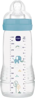 Бутылочка для малышей MAM Easy Active Baby Bottle с силиконовой соской, широким горлышком, 330 мл 4m+
