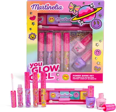 Набор детской косметики Martinelia Super Girl Power Shine Set, блески, тени и лаки