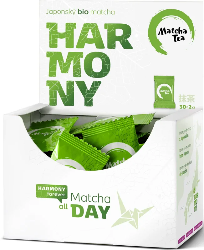Чай матча Matcha Tea Harmony Organic, органический, зелёный, 30х2 г
