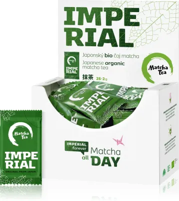 Чай матча Matcha Tea Imperial BIO, премиум, ароматный, 25х2 г