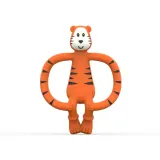 Прорезыватель Matchstick Monkey Animal Collection тигр, жёлтый, мягкий, 1 шт — фото 1