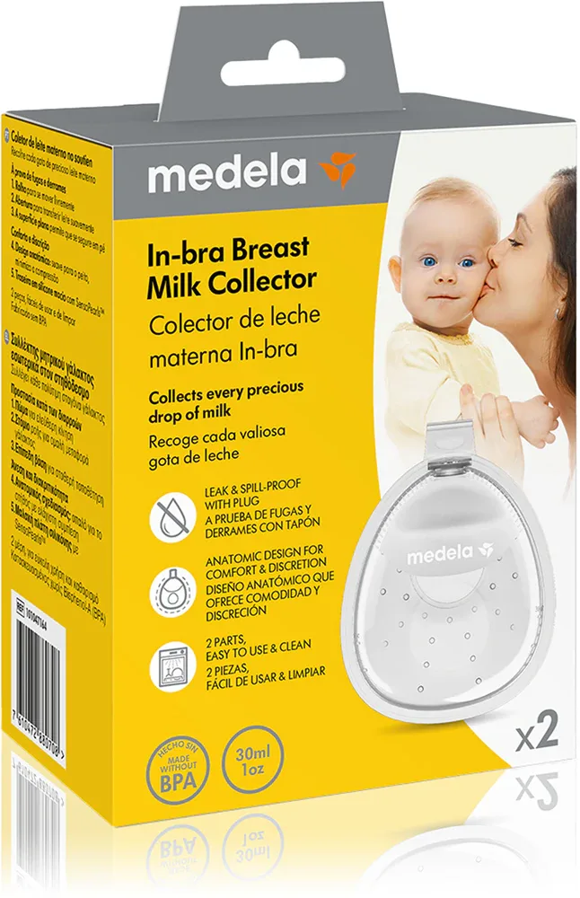 Контейнеры для молока Medela In-bra Breast Milk Collector силиконовые, 2 шт