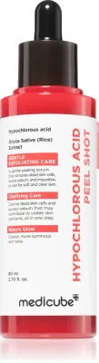 Сыворотка-пилинг для лица medicube Hypochlorous Acid Peel Shot очищающая, с активированным углём, 80 мл