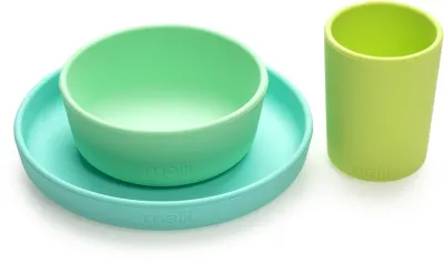 Melii Feeding Set - Набор посуды для кормления Feeding Set, силиконовый, 3 шт, 3 шт