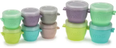 Melii Snap&Go - Ланч-бокс набор Snap Go, силиконовый, 10 шт, 10 шт