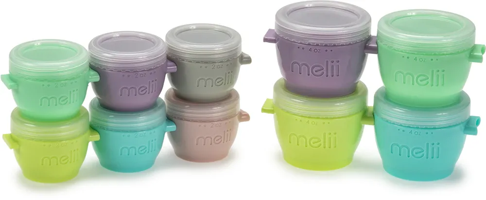 Melii Snap&Go - Ланч-бокс набор Snap Go, силиконовый, 10 шт, 10 шт