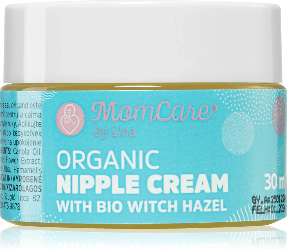 Крем для сосков MomCare by Lina Organic Nipple Cream увлажняющий, не требующий смывания, 30 мл
