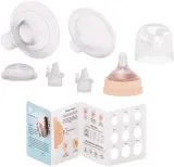 Молокоотсос электрический Momini BlissPump с массажной вкладкой, с бутылочкой и соской, 1 шт — фото 2
