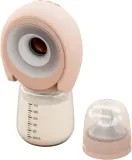 Молокоотсос электрический Momini SippyPump с массажной вкладкой, с бутылочкой и соской, 1 шт 2w1 — фото 3