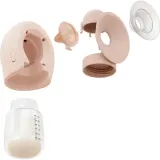 Молокоотсос электрический Momini SippyPump с массажной вкладкой, с бутылочкой и соской, 1 шт 2w1 — фото 5