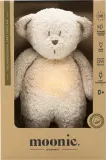 Игрушка-ночник Moonie Bear 2.0 Organic Sand мишка, со звуками природы, USB, бежевая, 1 шт — фото 1