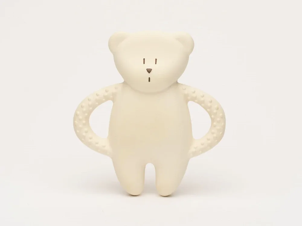 Прорезыватель для зубов Moonie Natural Teether Polar развивающий, белый, 1 шт