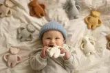 Прорезыватель для зубов Moonie Natural Teether Rose развивающий, розовый, 1 шт — фото 2