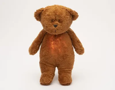 Мягкая игрушка Moonie The Humming Friend 2.0 Organic Caramel, коричневый, 1 шт