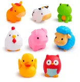 Игрушки для ванны Munchkin Bath Farm Bath Squirts брызгалки, набор 8 шт 9 m+ — фото 1
