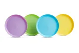 Тарелки Munchkin Multi Plates детские, для микроволновой печи, прочный пластик, 4 шт 6 m+ — фото 1