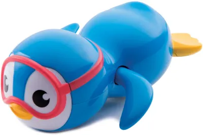 Игрушка для ванны Munchkin Wind Up Swimming Penguin заводной пингвин, синяя, 1 шт 9 m+