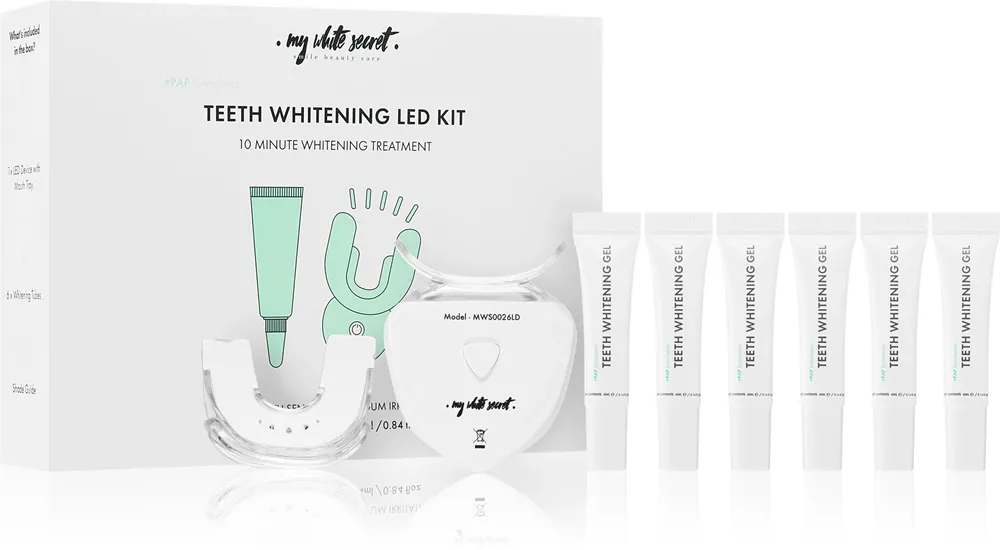 Набор для отбеливания зубов с лампой LED My White Secret Whitening LED Kit подарочный