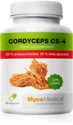 Биологически активная добавка MycoMedica Cordyceps, в капсулах, с бета-глюканами, 90 капсул