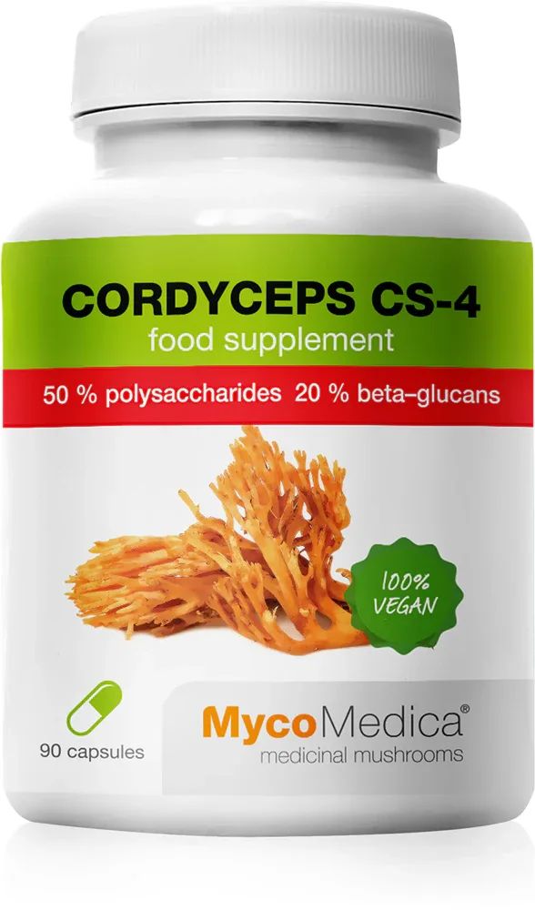 Биологически активная добавка MycoMedica Cordyceps, в капсулах, с бета-глюканами, 90 капсул