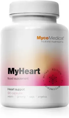 Биологически активная добавка MycoMedica MyHeart, в капсулах, для системы кровообращения, 90 капсул
